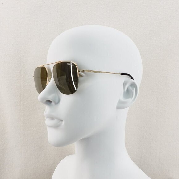 Tom Ford TF667 Abott Sunglasses Brown and Gold OS - Picture 12 of 13